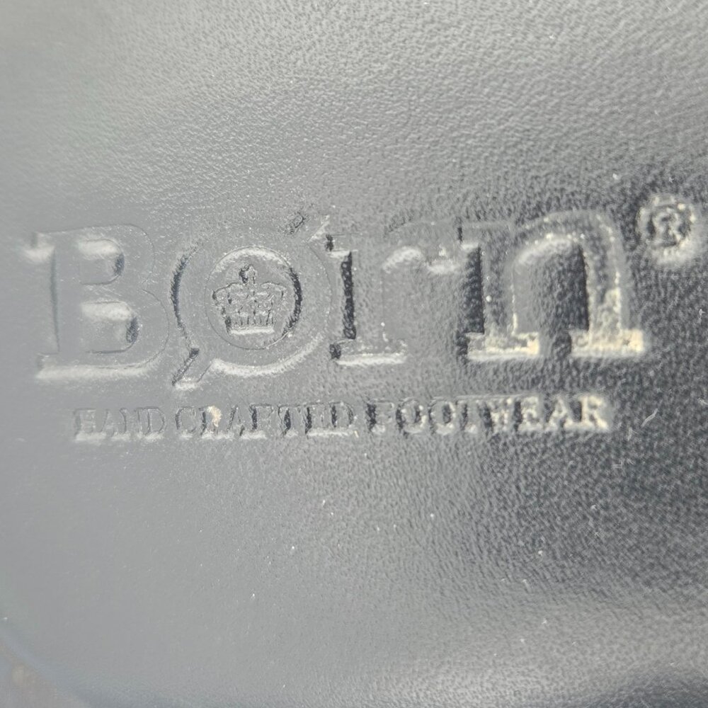 Born Black Leather Toe‑Loop Buckle Strap Sandals | Women’s Size 10 - Picture 7 of 12